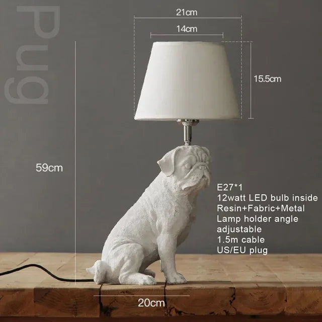 Pupart – art-deco-welpen-tischlampe