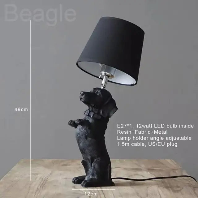 Pupart – art-deco-welpen-tischlampe