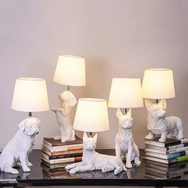Pupart – art-deco-welpen-tischlampe