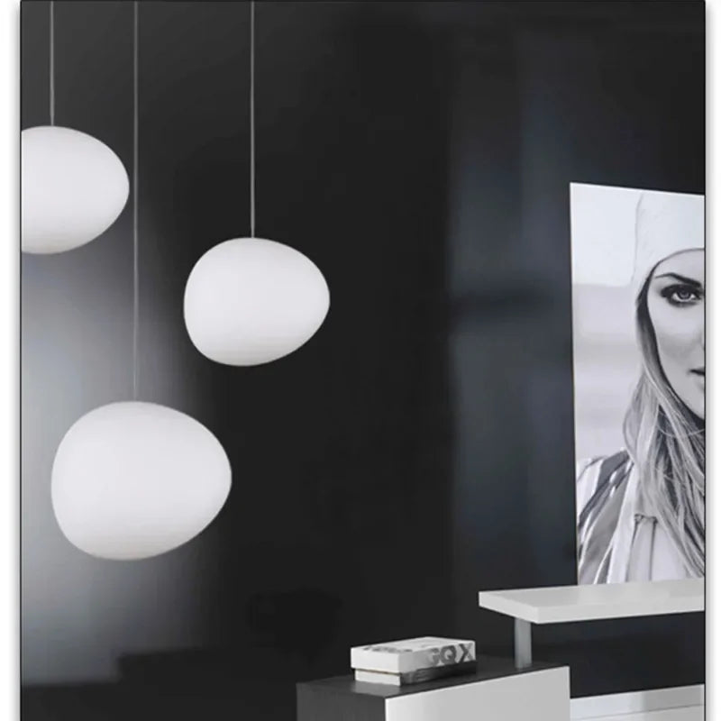Haloglow - pendelleuchten rundes glas