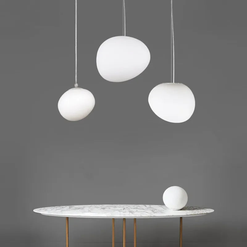 Haloglow - pendelleuchten rundes glas