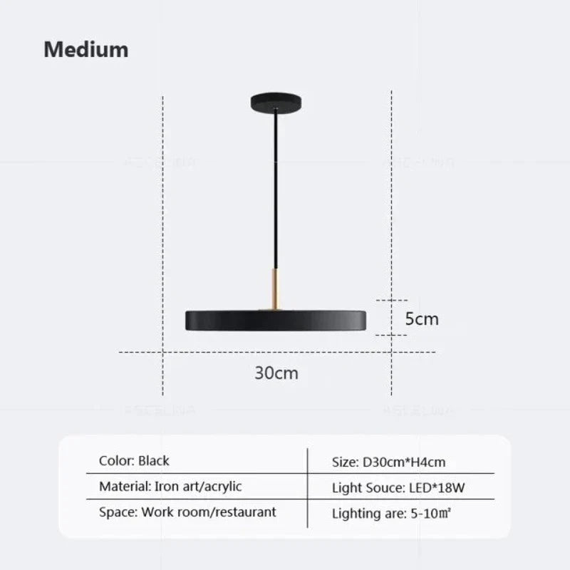 DynamicIllumination - schlanke scheiben hängeleuchte