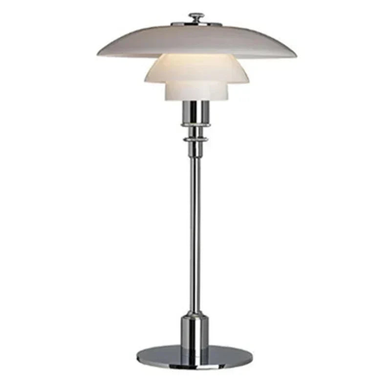 Celestialglimmer – nordische schlichte tischlampe aus glas