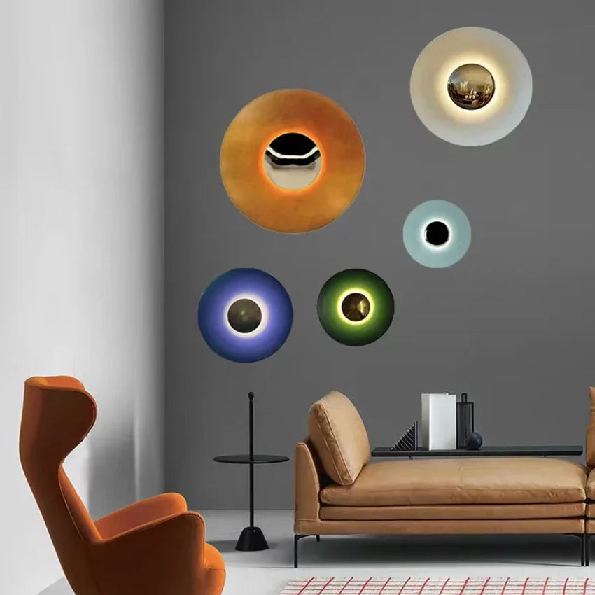Colorburst - moderne runde lampe
