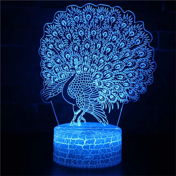 Magiccolor - pfau traum nachtlicht