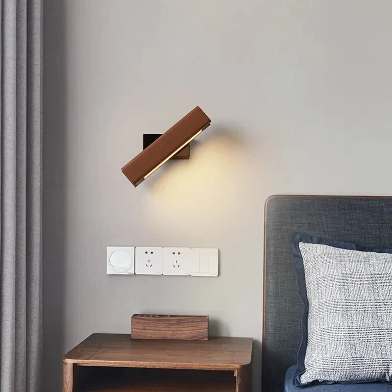 WoodGlow - led-schlafzimmer-wandleuchte aus holz