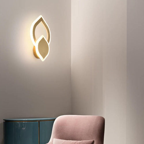 Colorlicht - moderne led-wandlampe in blattform