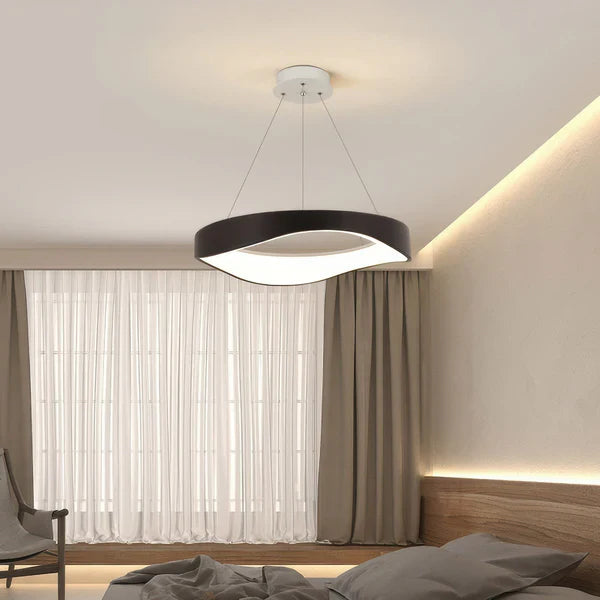 Moderne runde led-pendelleuchte für vielseitige Innenbeleuchtung