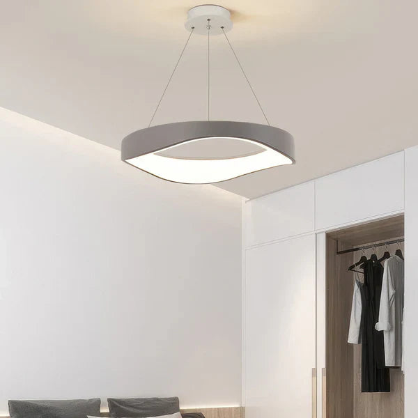 Moderne runde led-pendelleuchte für vielseitige Innenbeleuchtung