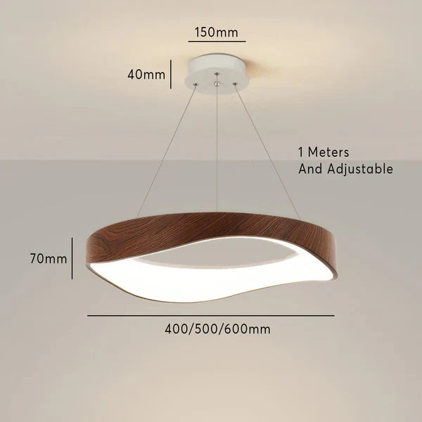 Moderne runde led-pendelleuchte für vielseitige Innenbeleuchtung