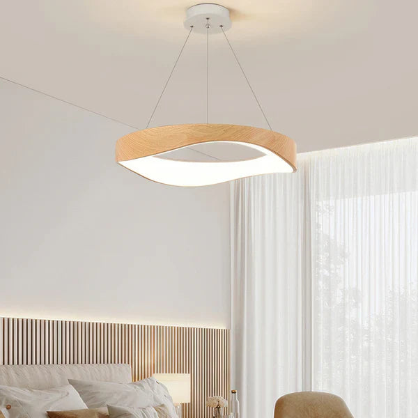 Moderne runde led-pendelleuchte für vielseitige Innenbeleuchtung