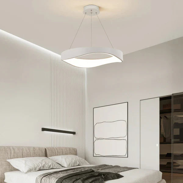 Moderne runde led-pendelleuchte für vielseitige Innenbeleuchtung