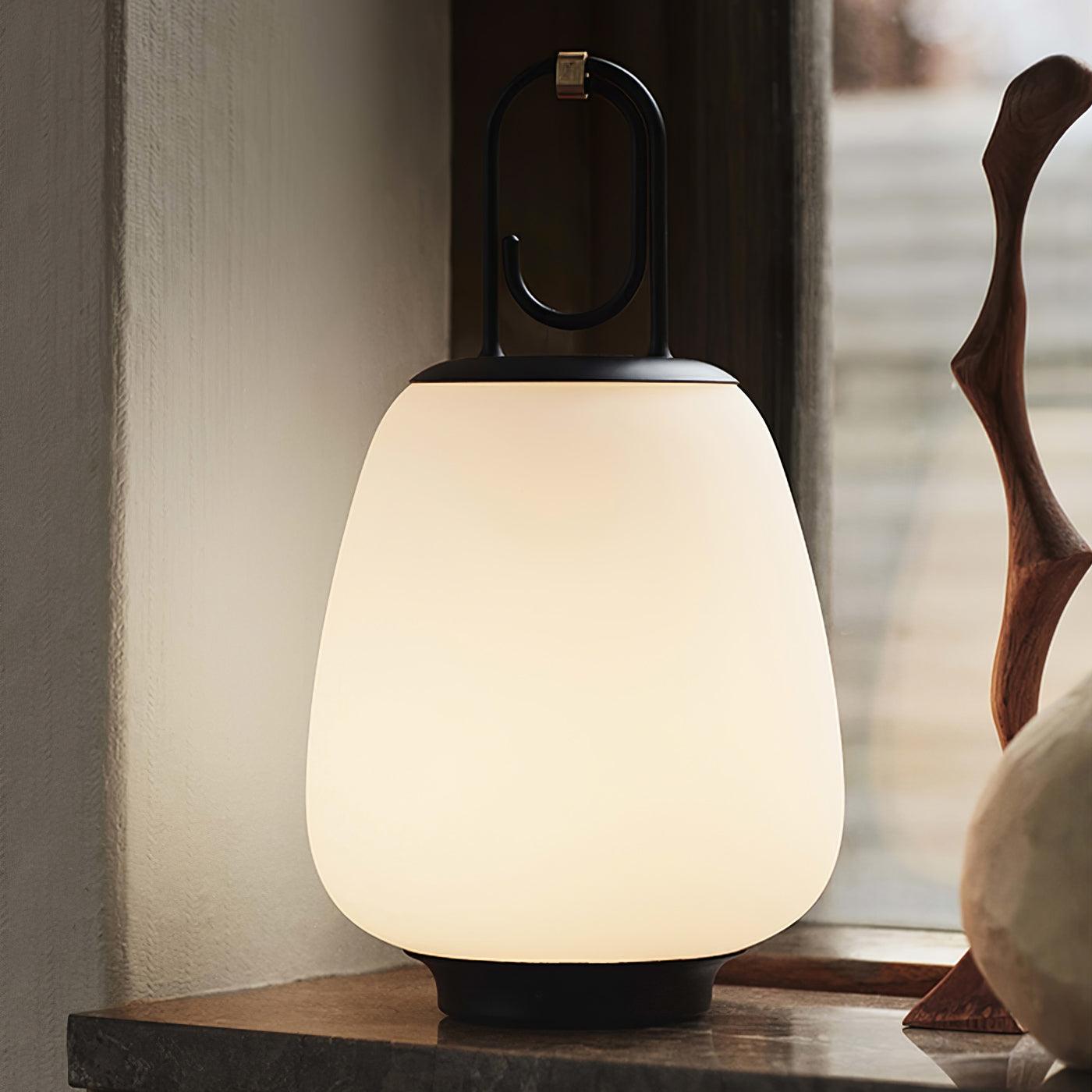 Tragbare laterne eingebaute batterie tischlampe