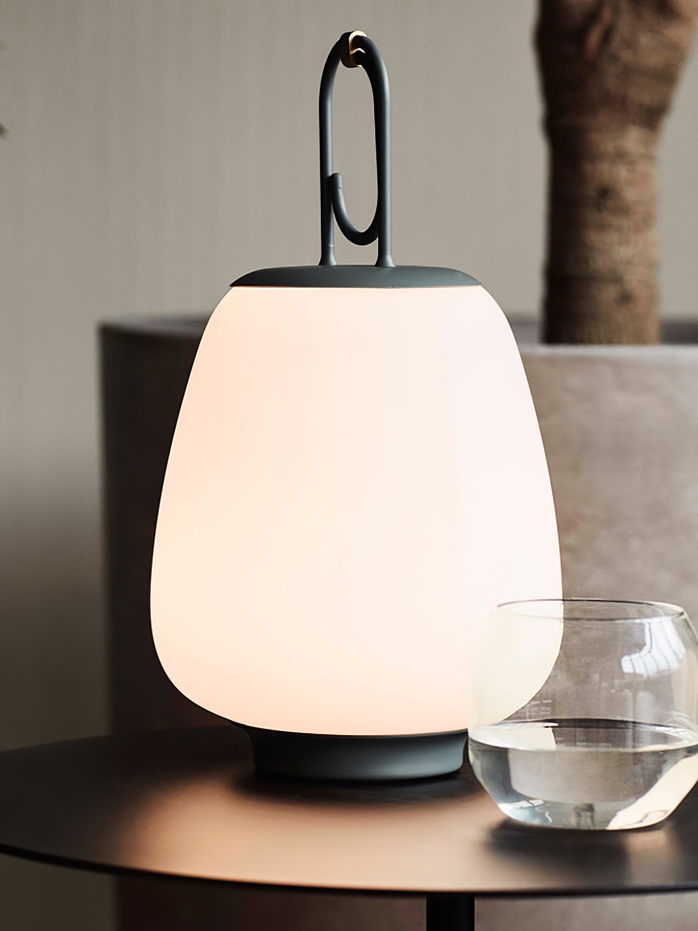 Tragbare laterne eingebaute batterie tischlampe