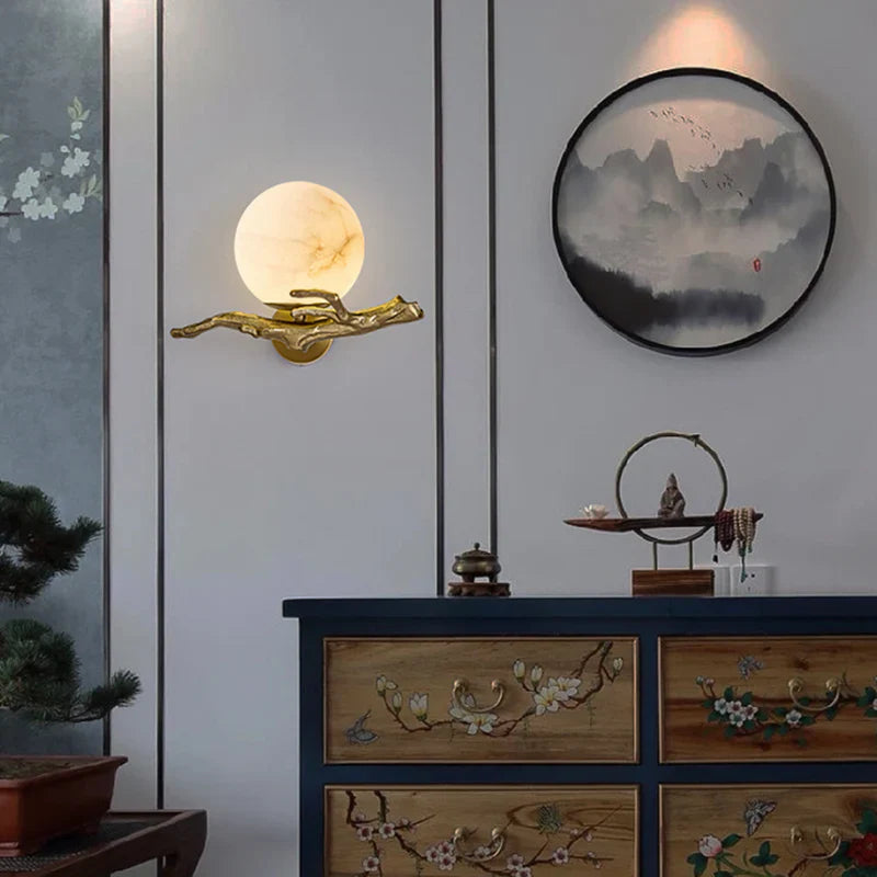 Moderne kreative marmor-wandlampe