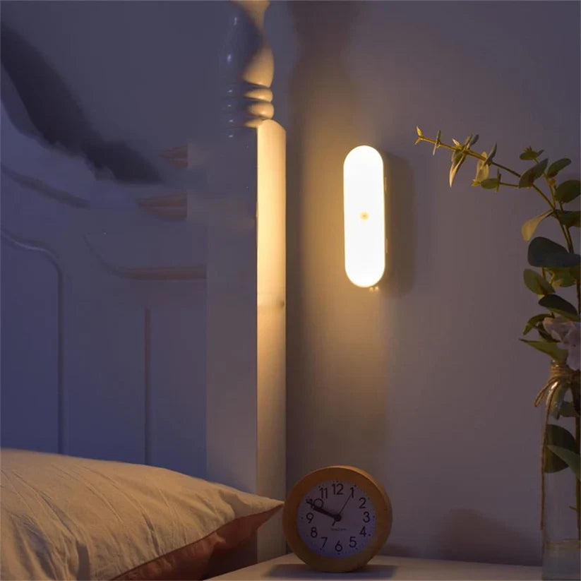 Led usb wiederaufladbar drahtloser bewegungs sensor wand lampe licht
