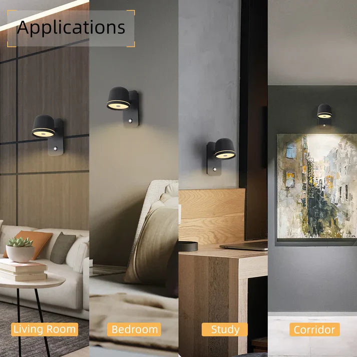 Moderne led-wandleuchte