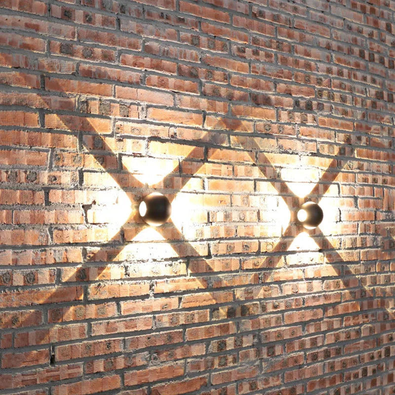 Kugelform aluminium wandleuchte
