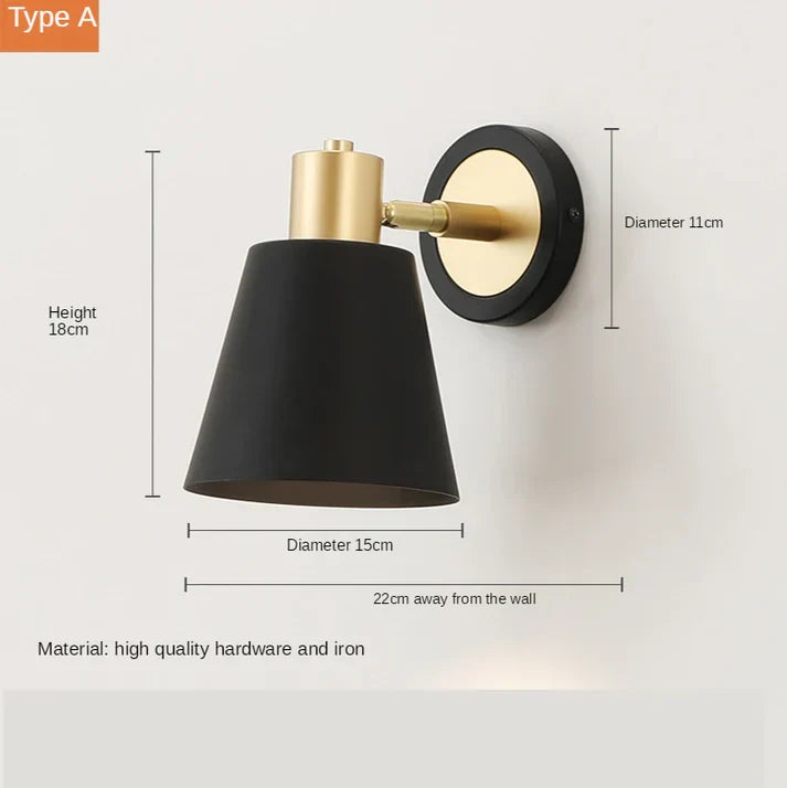 Minimalistische moderne led-wandleuchte