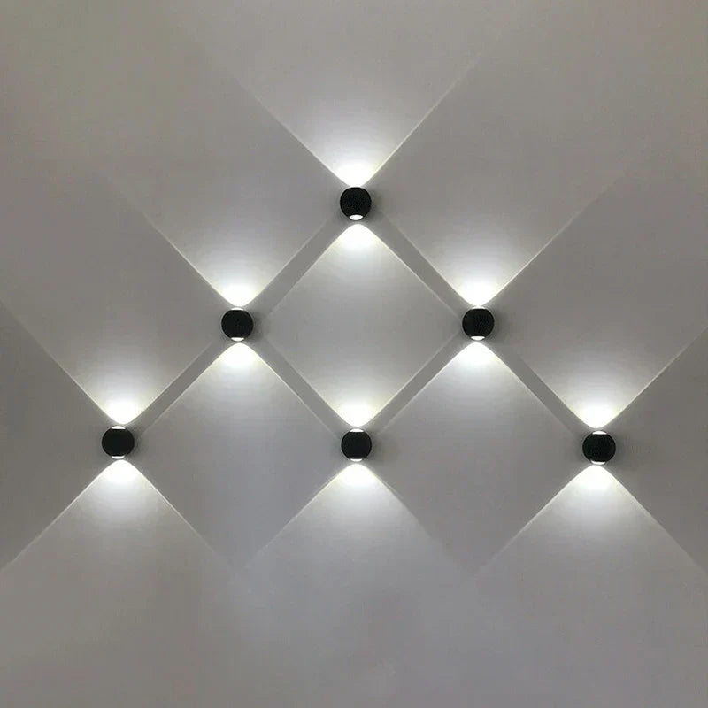 Kugelform aluminium wandleuchte