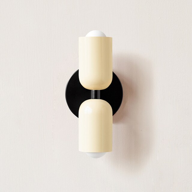 Creme doppelkopf-led-wandleuchten