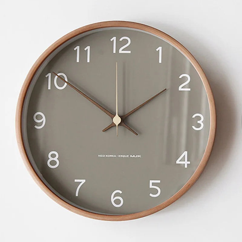 Transzendzeit | wanduhr aus holz und glas