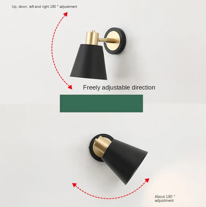 Minimalistische moderne led-wandleuchte