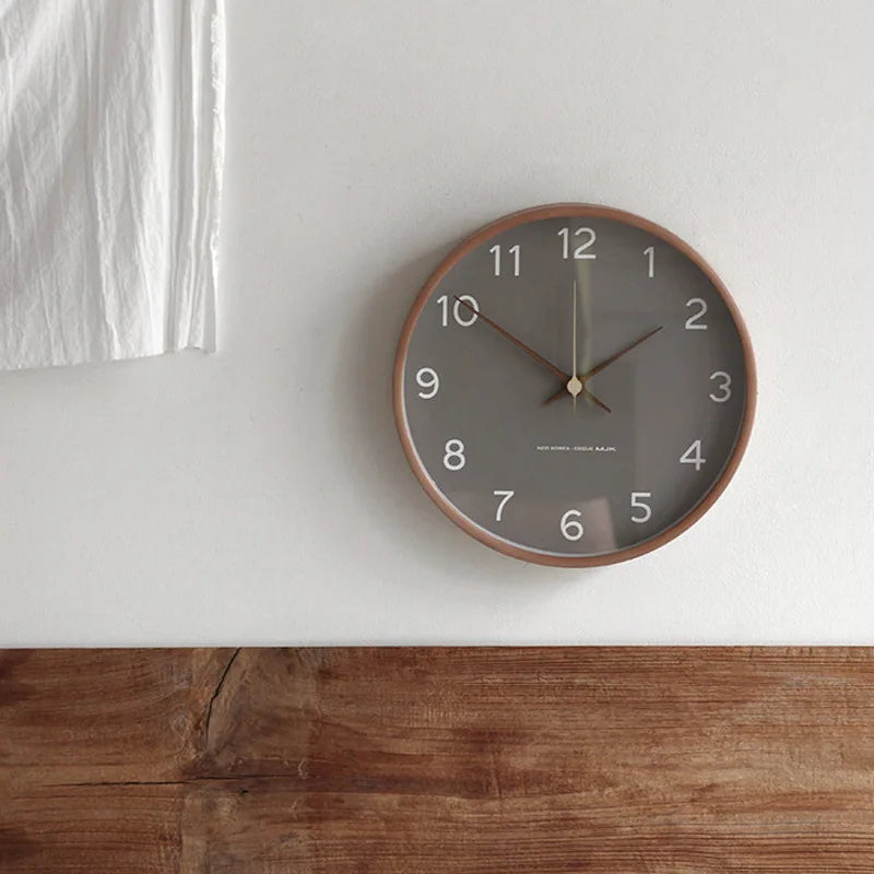 Transzendzeit | wanduhr aus holz und glas