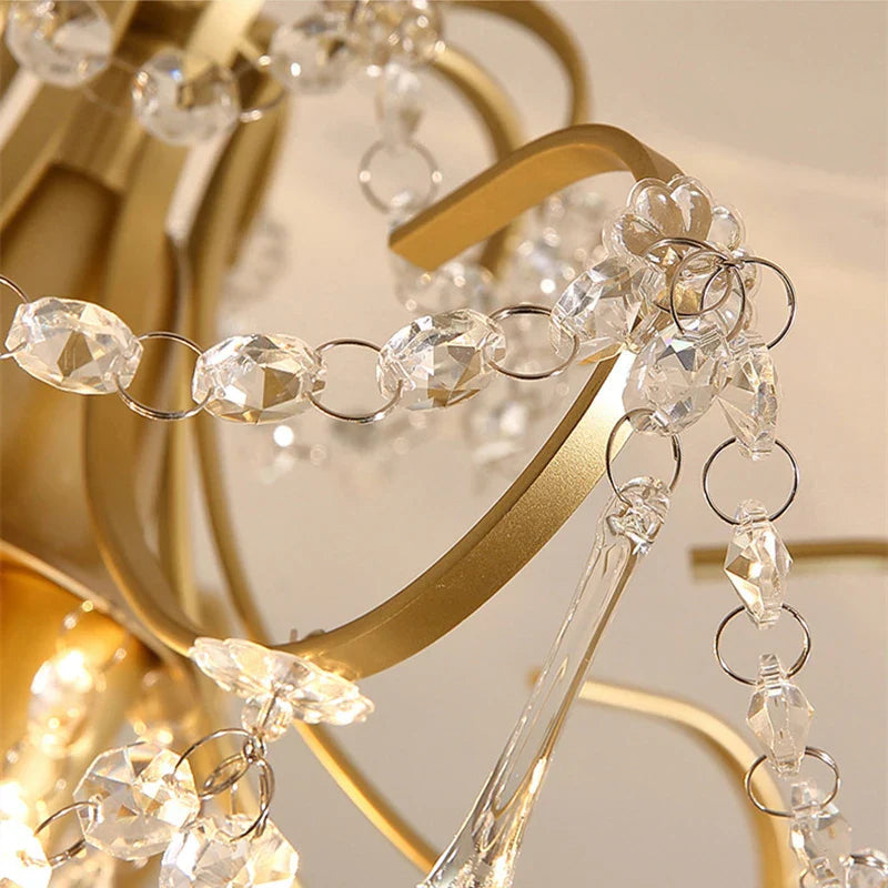Opulente kristalllampe