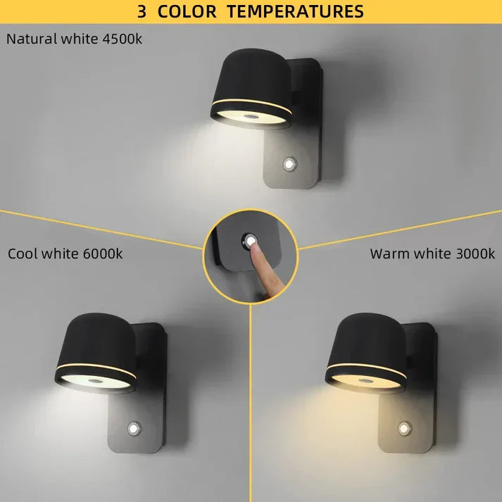 Moderne led-wandleuchte