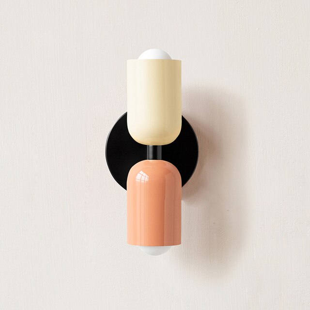 Creme doppelkopf-led-wandleuchten