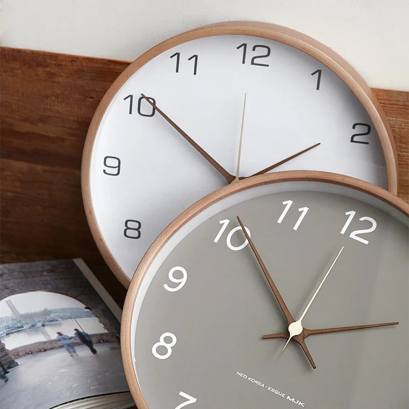 Transzendzeit | wanduhr aus holz und glas
