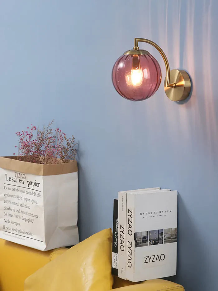 Glaslamp - led-wandleuchte