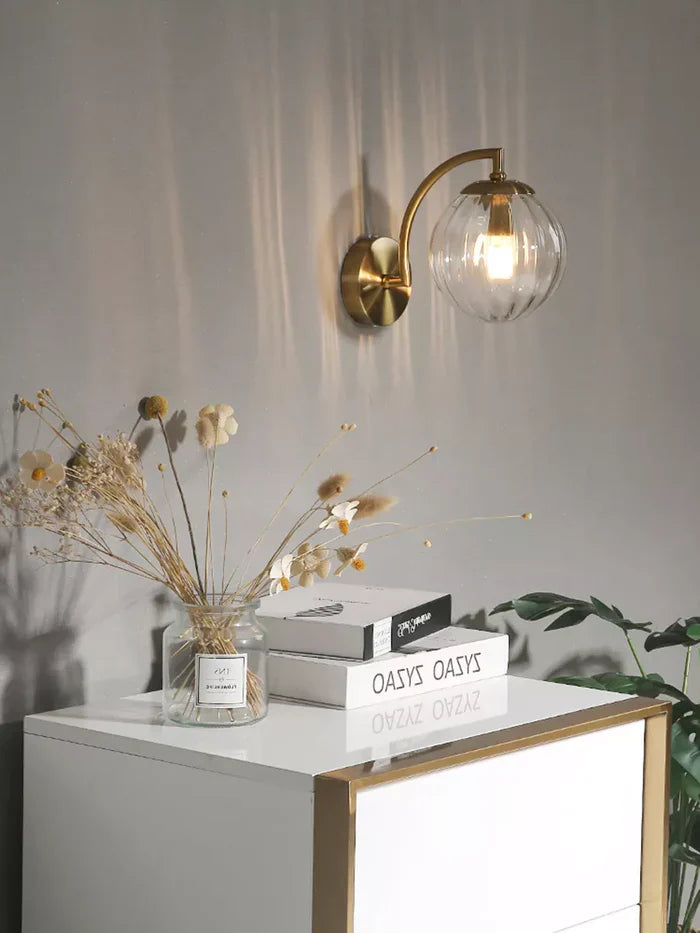 Glaslamp - led-wandleuchte