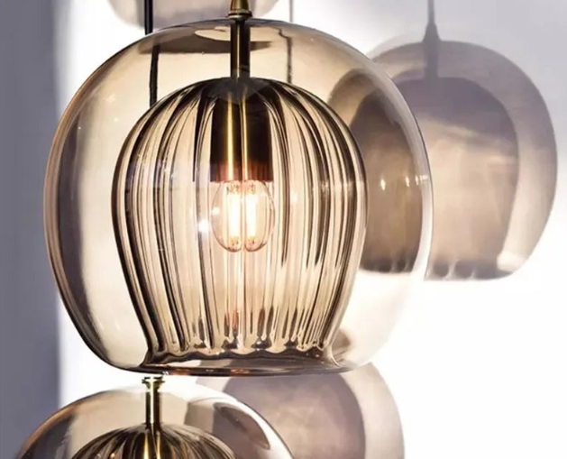 Timberglow - moderne glas-Pendelleuchte