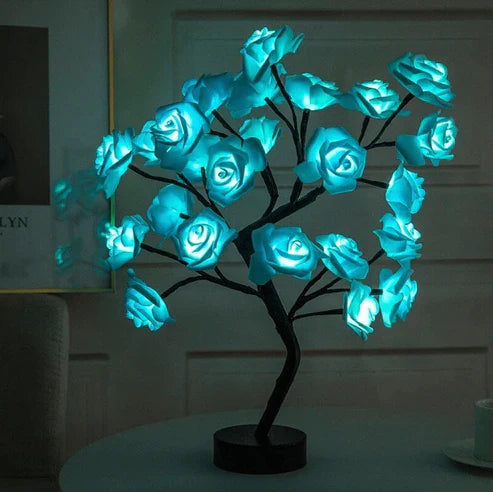 Charming rose tree - kabellose led akku tischlampe wohnzimmer