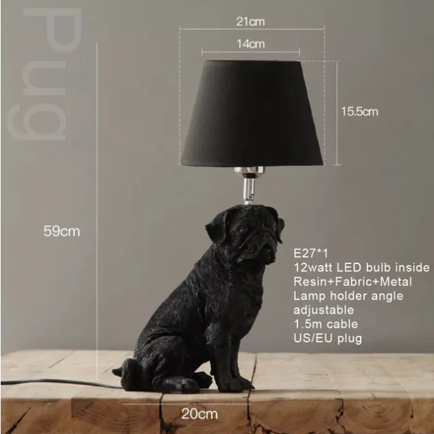 Pupart - hundedesign tischlampe