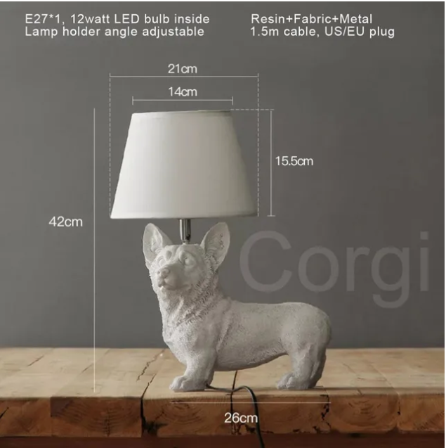 Pupart - hundedesign tischlampe