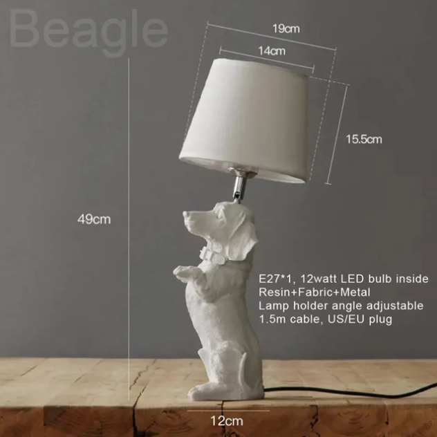 Pupart - hundedesign tischlampe