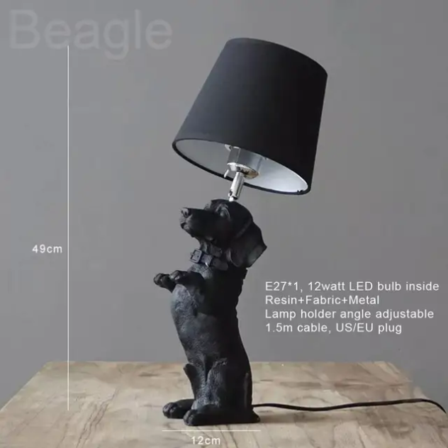 Pupart - hundedesign tischlampe