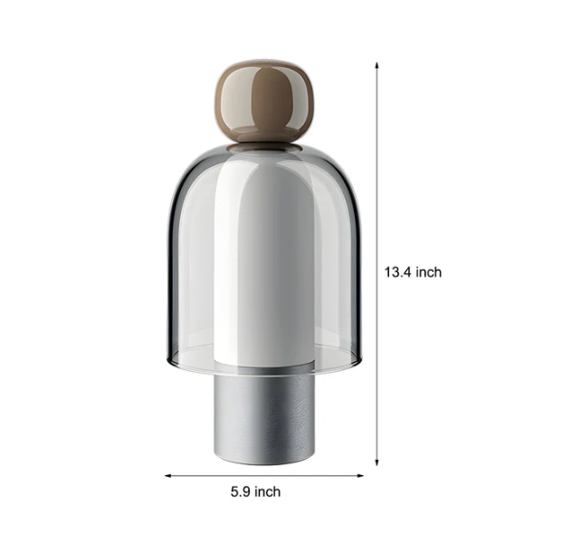 Lumiclear - glas led tischlampe mit akku
