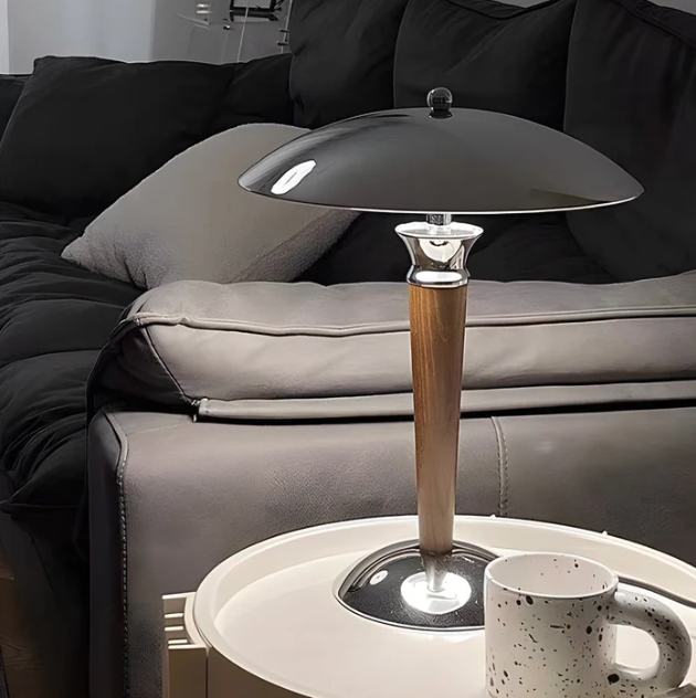 Paquebot - vintage pilz-tischlampe mit 3-stufen-dimmung