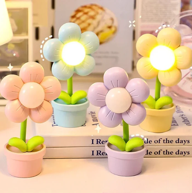 BloomLite - kleine blumen-tischlampe