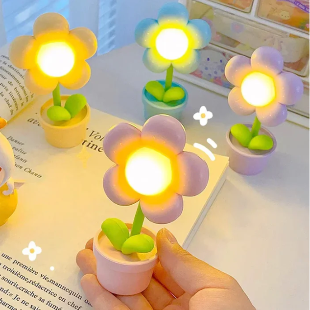 BloomLite - kleine blumen-tischlampe