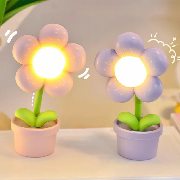 BloomLite - kleine blumen-tischlampe