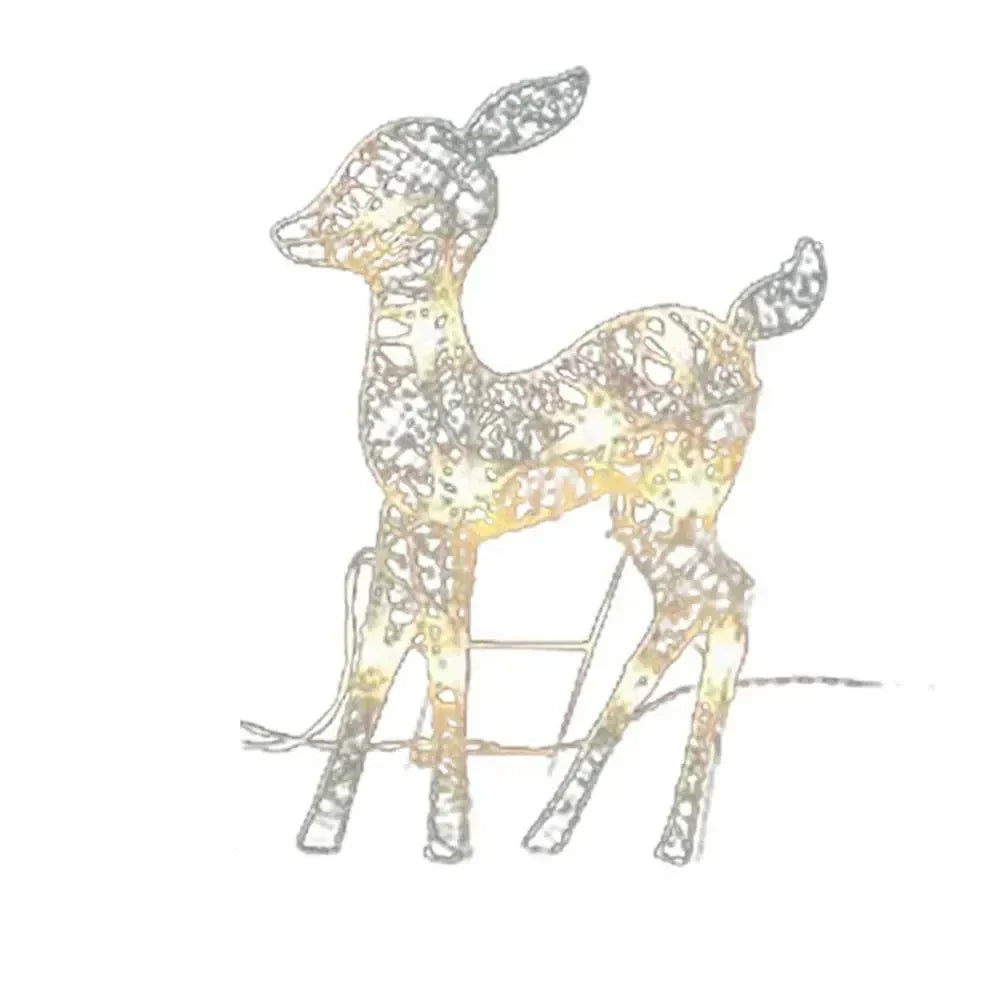 Glühender hirsch | rentier weihnachtsdekoration