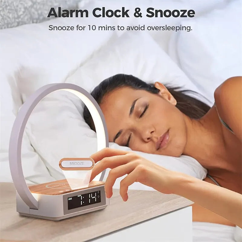 BedsideLuxe | drahtloser alarm rundleuchte