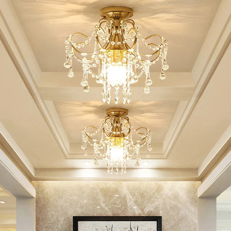 Opulente kristalllampe