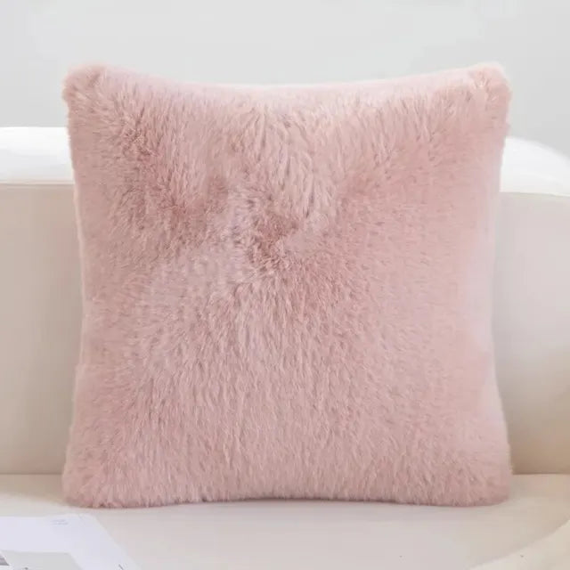 LuxeFur - ultra weicher kaninchen kissenbezug