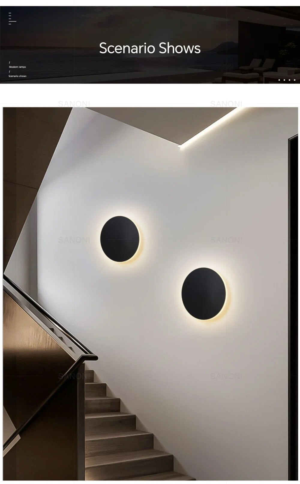 Sleeksphere - led-wandleuchte rund